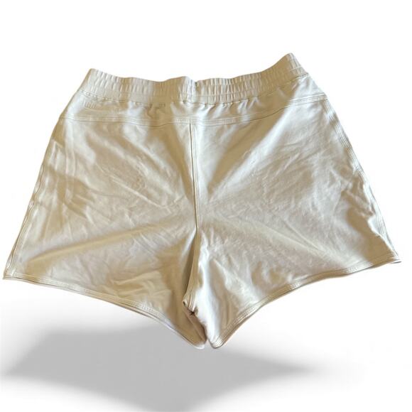 Lululemon LA Side Panel High-Rise Shorts Soft Gray Size 14 French Terry - Picture 2 of 4